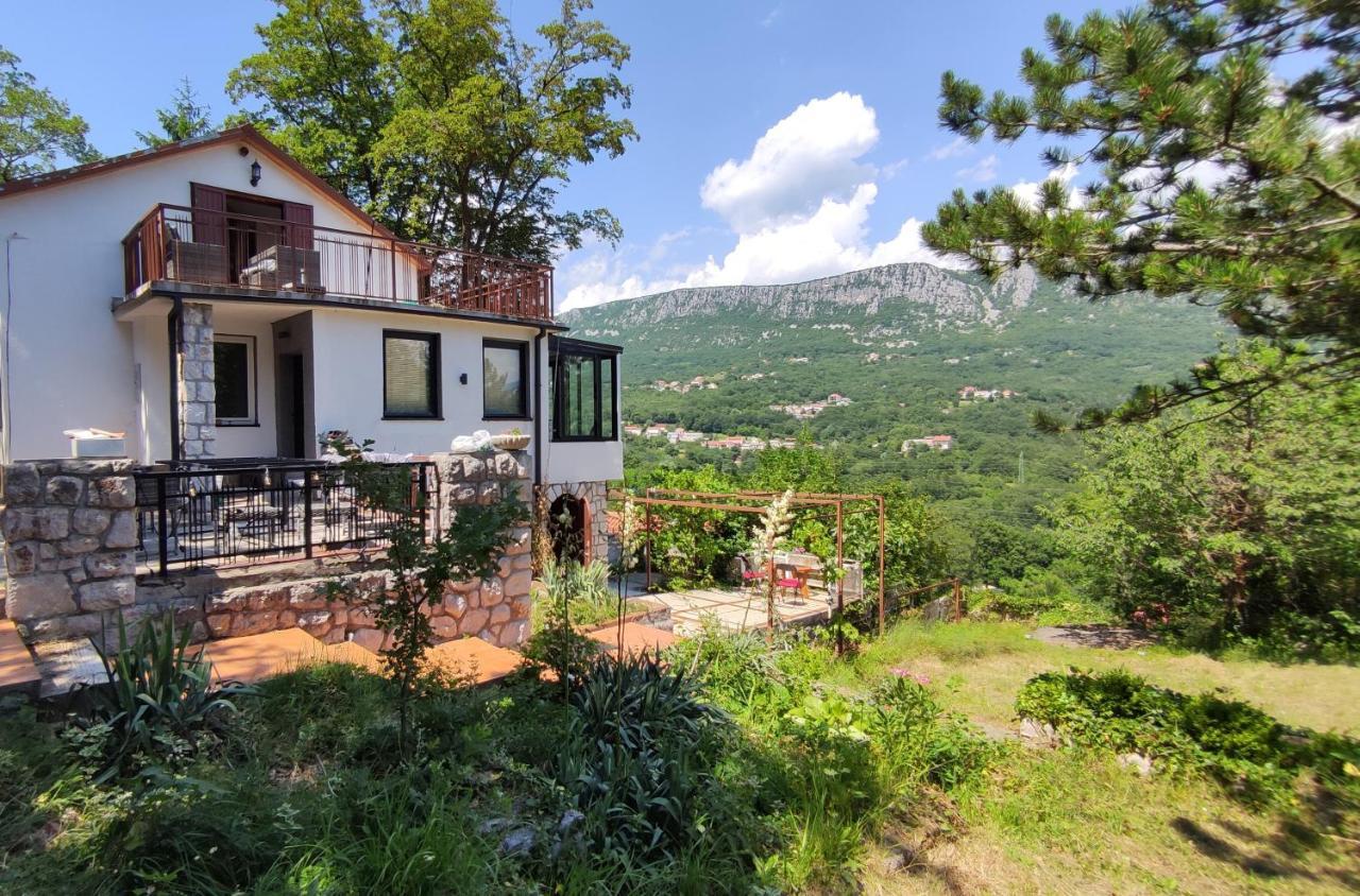 Amazing Sea-Mountain Valley View House With 3 Terraces And Huge Chill Gardens, 5Min From The Sea! Bribir (Primorje-Gorski Kotar) Exterior foto