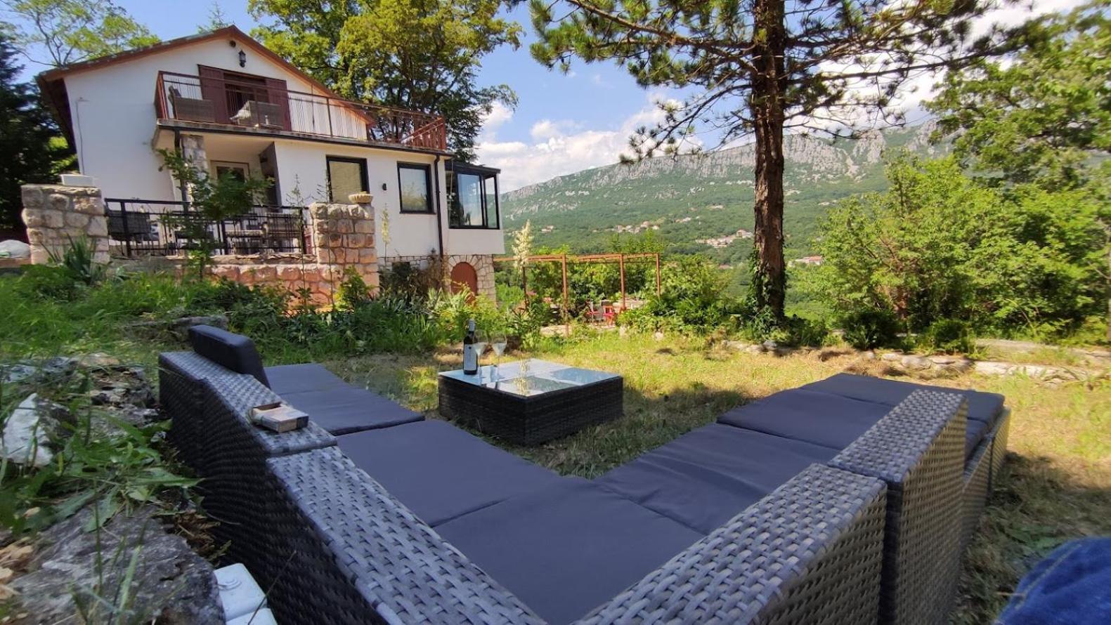 Amazing Sea-Mountain Valley View House With 3 Terraces And Huge Chill Gardens, 5Min From The Sea! Bribir (Primorje-Gorski Kotar) Exterior foto